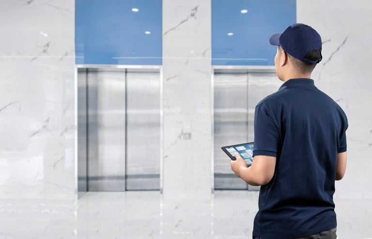 Building with elevator systems